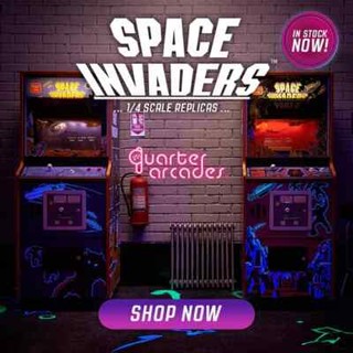 Numskull Quarter Arcade Space Invaders I&II: 1/4 Scale mini Cabinets + Bonus!