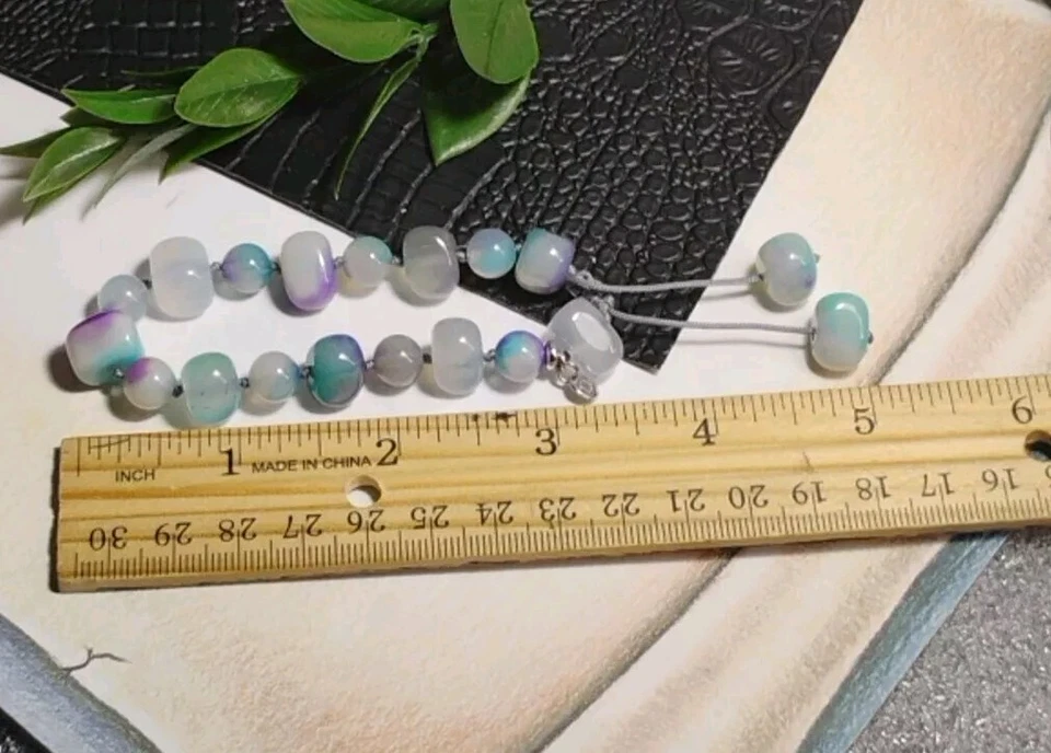 Pulsera ajustable LOLA ROSE Designer Firmado Piedra (claro, azul, tono púrpura)! Foto 4 de 4