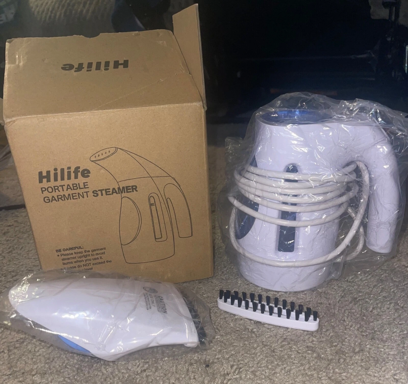 Hilife Steamer for Clothes, Handheld Garment Steamer Clothing Iron 240ml READ