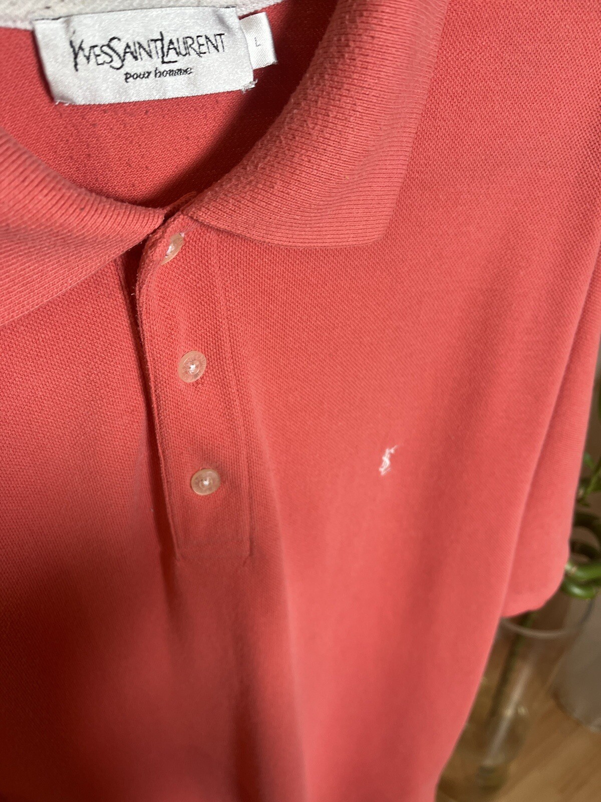 ysl yves saint laurent t shirt polo taglia L