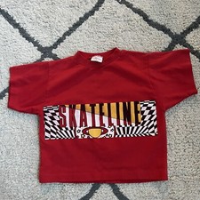 Vintage Skateboarding T Shirt Double Sided Sz 6 Good Condition Made USA
