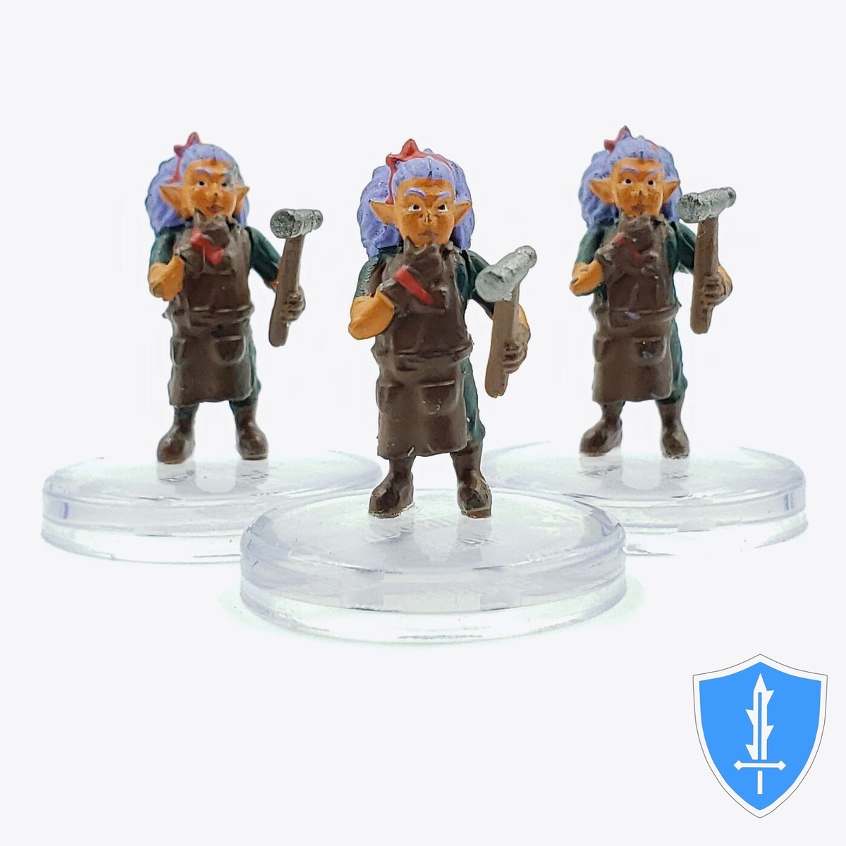 Mount Nevermind Gnome X3 - Painted Miniatures For Dragonlance D&D Icons Of The Realms (2023)
