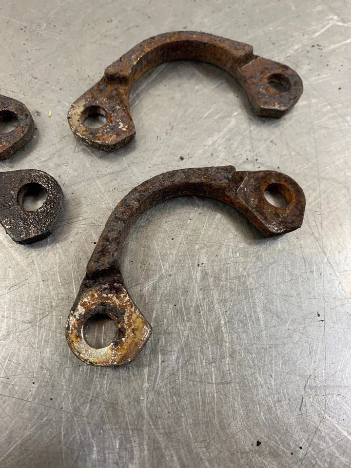 Braçadeiras de escape Kawasaki 93 Vulcan EN500A 1993 EN500 OEM cabeçalho clipes de retenção  - Imagem 3 de 4