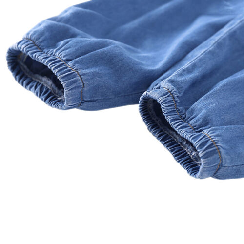 Lässige Säugling Kleinkind Jungen Sommer feste Hose Baumwolle Hose lose Strandkleidung - Bild 9 von 10