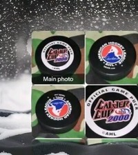 2000 CALDER CUP PLAYOFFS AHL MILLENNIUM GAME PUCK INGLASCO MADE IN CANADA 🇨🇦
