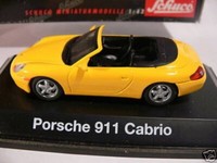 1/43 Schuco Porsche 996 Cabrio Gelb 04413