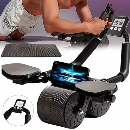 Abdominal Wheel Automatic Rebound Elbow Support Anti-Slip Fitness Roller Trainer - Picture 2 of 11