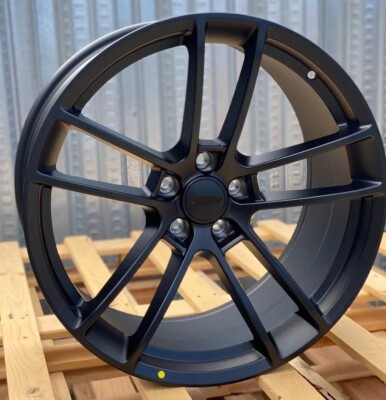 Set of 4 20x11 5x115 Matte Black SRT Rims For Charger Non-Widebody 275/35R20