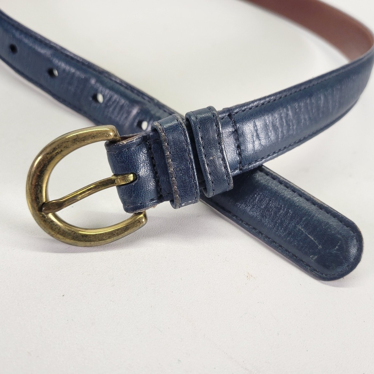 【新品未使用】COACH ベルト　CR443 Coach Leather Belt Glove Tanned Cowhide 8400 Brass Buckle