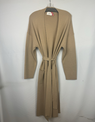 Aritzia Wilfred Knit Merino Wool Belted Cardigan Coat Sweater