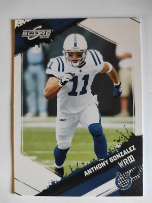 NFL Trading Card Football Anthony Gonzalez Indianapolis Colts Panini Score 2009