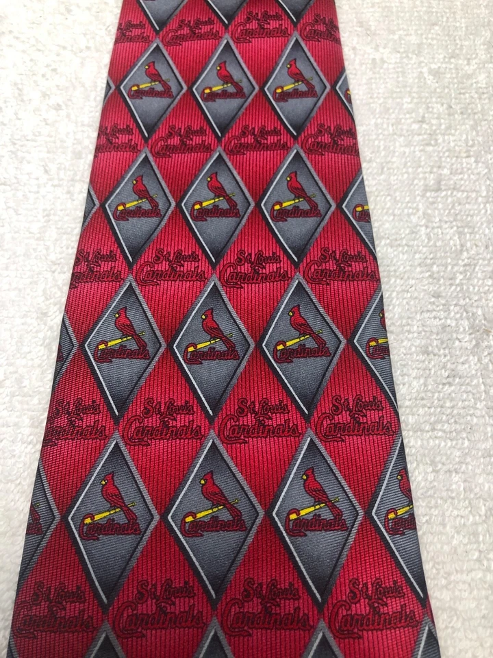 EAGLE HOMBRE CORBATA ST LOUIS CARDINALS ROJO Y GRIS 4 X 58 NUEVO SIN ETIQUETAS Foto 3 de 4