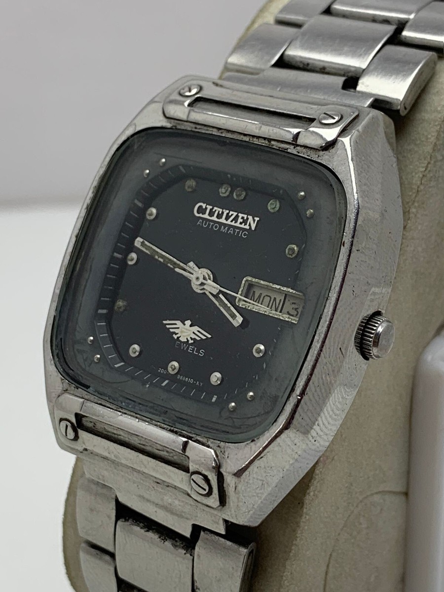Mens 34.5mm CITIZEN EAGLE 7 21j Automatic 71-3937 SS 9