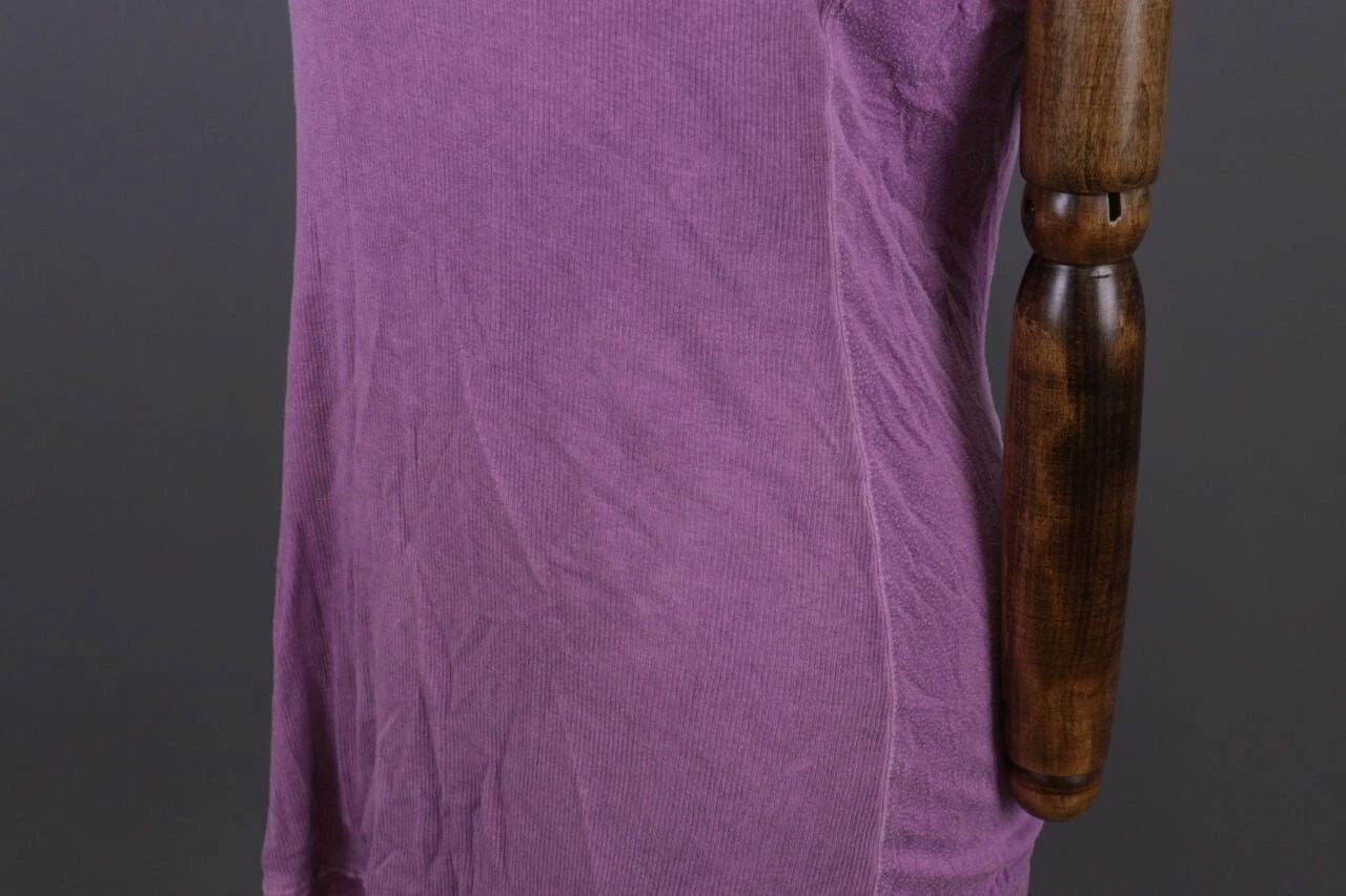 BOTTEGA VENETA Abito al ginocchio a tunica affumicata Bottega viola taglia M