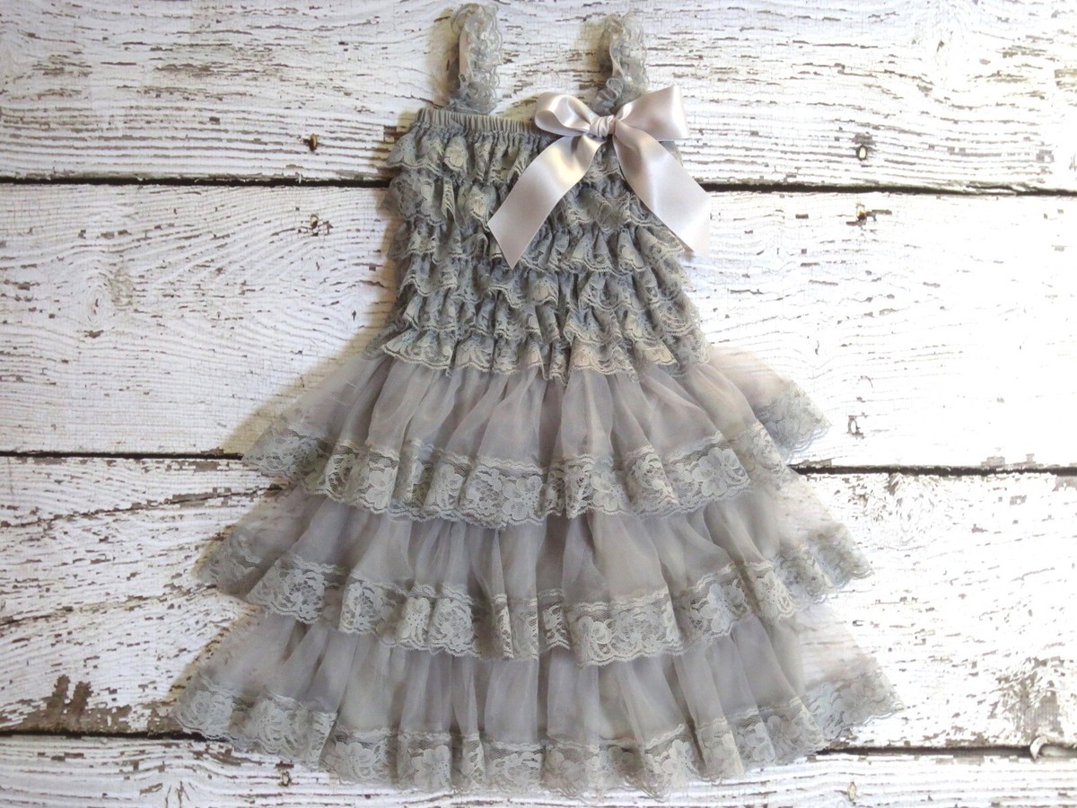 navy blue sleeveless lace dress Girls' Navy Blue Lace Eyelet Dress main image 0