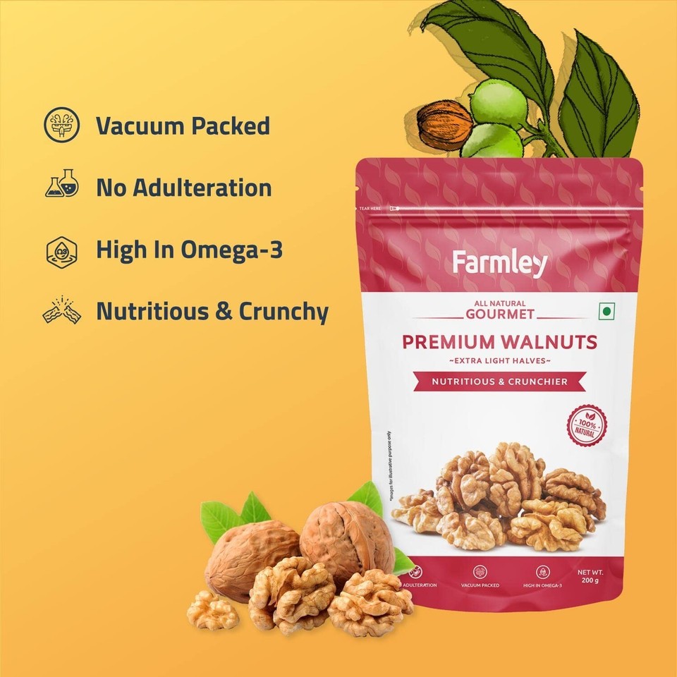 Farmley Chile Walnut Kernel 200G free shipping world wide eBay