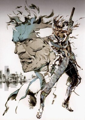  METAL GEAR SOLID SNAKE VIDEOSPIEL NEU KUNSTDRUCK POSTER WANDBILD A4+