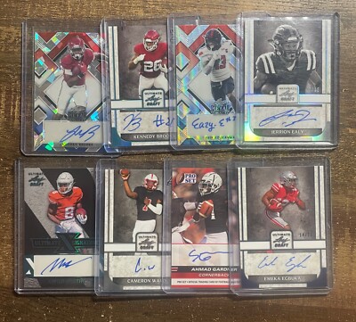 2022 Leaf / Pro Set Collegiate RC / XRC Football Auto Singles, You Pick.....