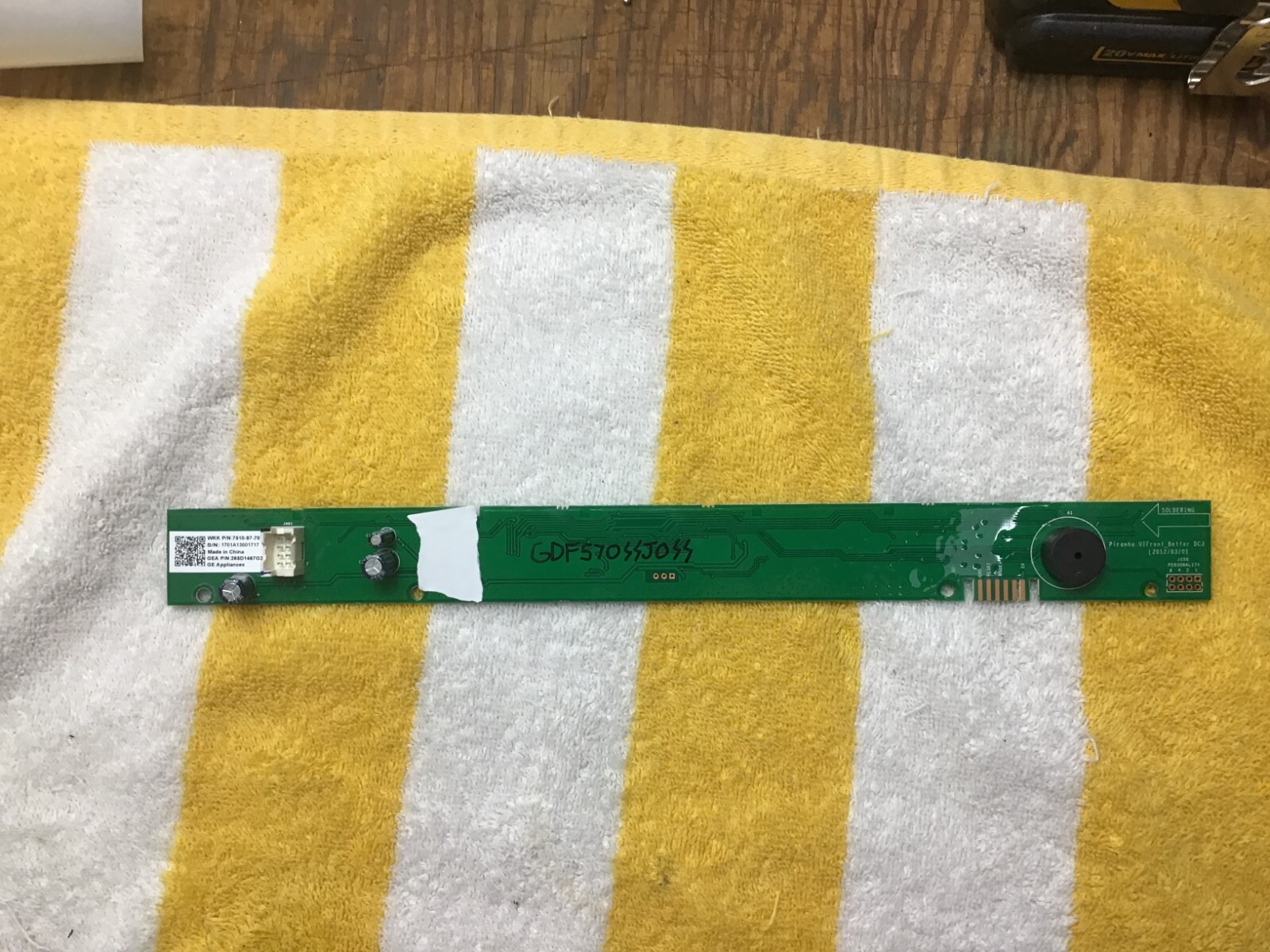 WD21X31899 GE DISHWASHER CONTROL/DISPLAY BOARD free shipping eBay