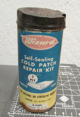 Vintage Wizard A-4509 Cold Patch Repair Kit tire tube repair kit Has some left