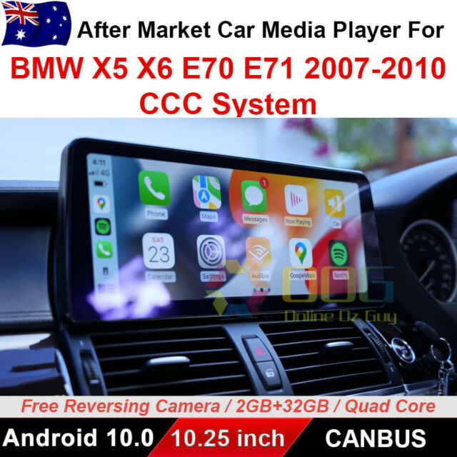 10.25” car Android 12 Quad Core Carplay auto GPS For BMW X5 X6 E70 E71 CCC