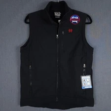 Cinch Concealed Carry Bonded Vest Mens Medium Black Full Zip USA Flag MWV1541005