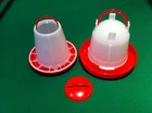 10  X   1kg Feeder & 1.5 Ltr Litre Drinker poultry chick chicken duck quail game