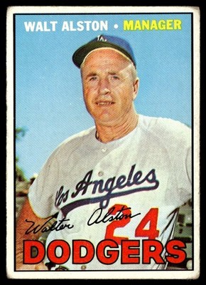1967 Topps Walt Alston ... Los Angeles Dodgers #294