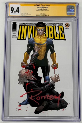 Invincible #50, CGC SS 9.4, 6/08, Signed by Ryan Ottley