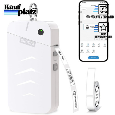 Etikettendrucker Bluetooth Selbstklebend 2000 mAh Beschriftungsgerät Weihnachten
