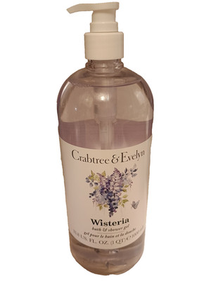 CRABTREE & EVELYN Wisteria BODY Wash Large 33.8oz Floral Spring Summer Scent New
