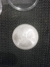 Genuine 2007  American Eagle 1oz Silver Coin In plastic case.