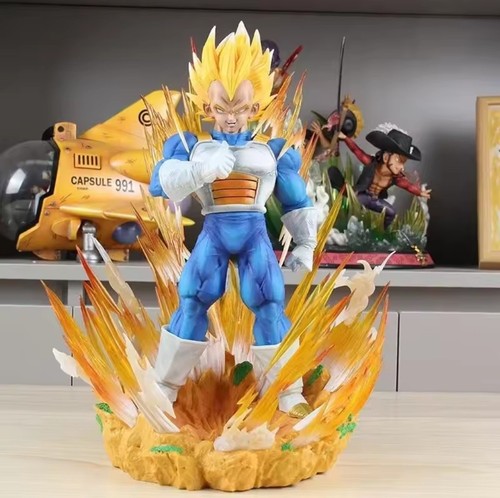 Dragon Ball Personaggio Vegeta Super Sayan 37Cm Principe Sayen Statua Collezione - Foto 9 di 23
