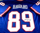 Mark Bavaro / Autographed New York Giants Blue Custom Football Jersey / JSA