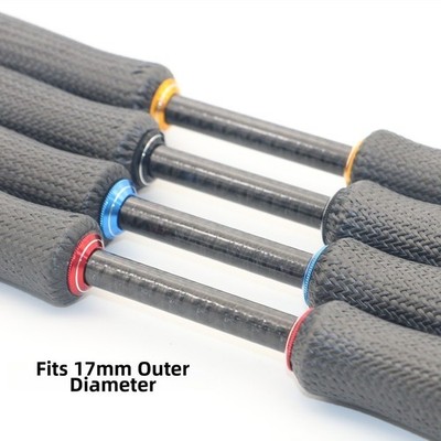 Fishing Rod Accessory Carbon Fiber PU Foregrip Adjustable Inner Diameter