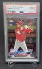 2018 SHOHEI OHTANI TOPPS CHROME UPDATE RC #HMT32 ROOKIE DEBUT PSA 10 GEM-MINT!!
