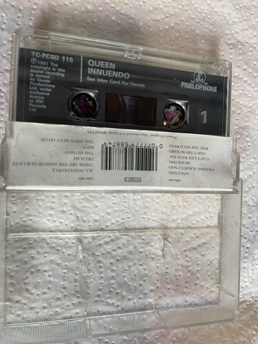 QUEEN - INNUENDO - ORIGINAL 1991 CASSETTE TAPE Parlophone UK - Picture 2 of 2