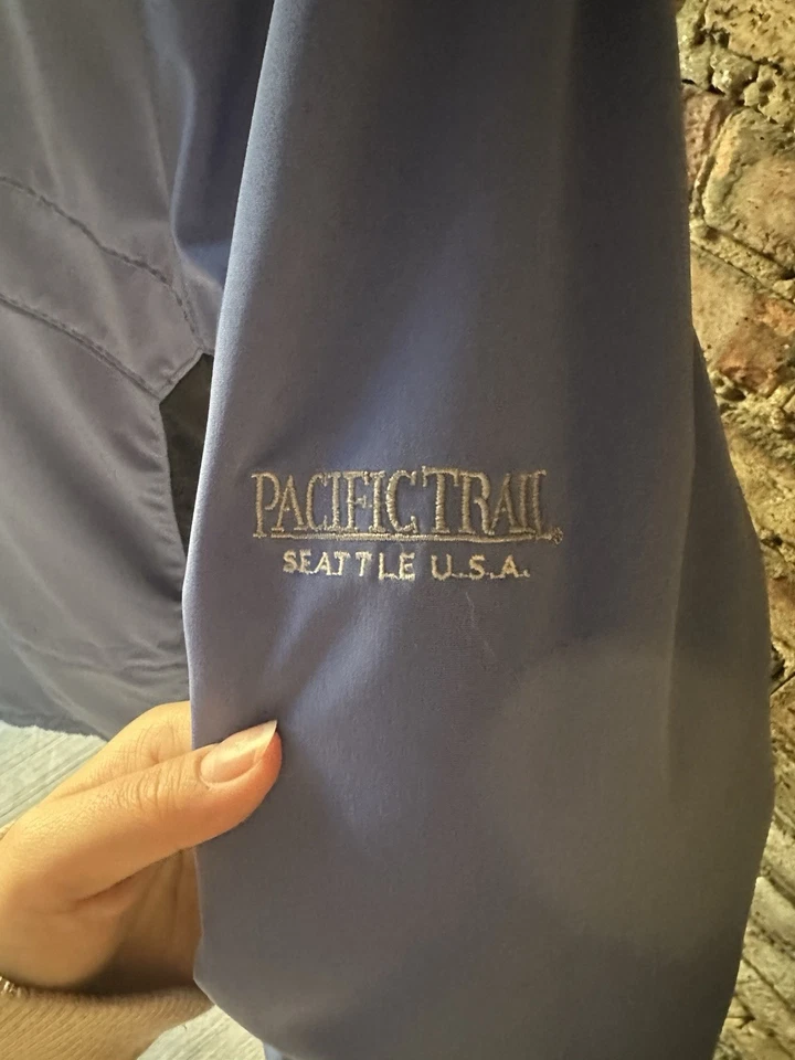 Chaqueta de esquí Pacific Trail Seattle EE. UU. azul con capucha impermeable abrigo al aire libre invierno Foto 3 de 4