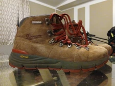 Danner Mountain 600 Hiking Boots Brown Leather Red Women's Size 7 Waterproof 🔥