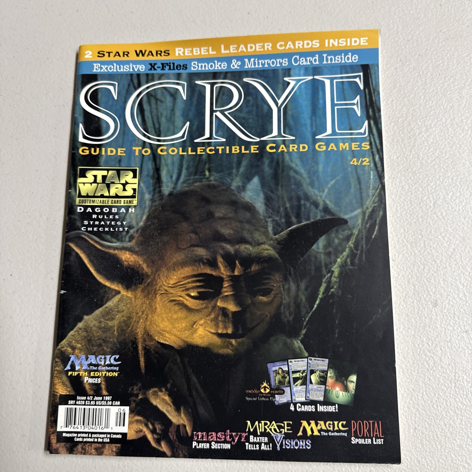SCRYE Guide  Collectible card games Magazine YODA star wars Issue 4/2 June 1997