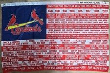 St. Louis Cardinals Moments Wall Flag Banner~SGA Stadium Giveaway 9/3/23 NEW