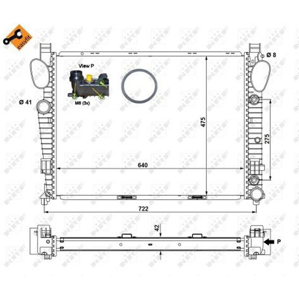 NRF 58366 KüHler MotorküHler WasserküHler MotorküHlung-image