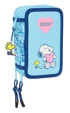 SNOOPY LOVE   School Pencil Case with 37 Tools Included, Children's Pencil Case,