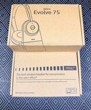  NEW Jabra Evolve 75 SE Stereo Link380a Wireless Headset w/ Stand 7599-848-199