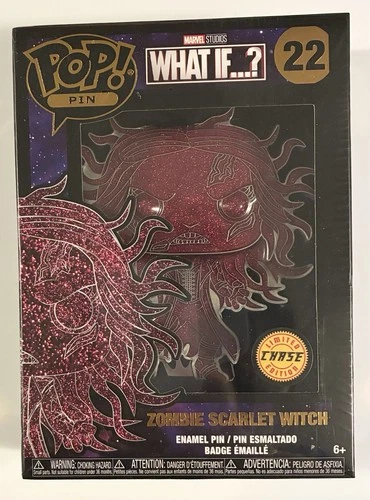 CHASE Marvel Zombie Scarlet Witch 22 FUNKO Pop Pin What If..? sealed