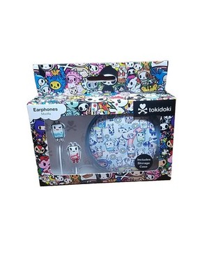 Tokidoki Earphones Moofia NIB With Storage Case Thumbs Up Earbuds New/sealed 