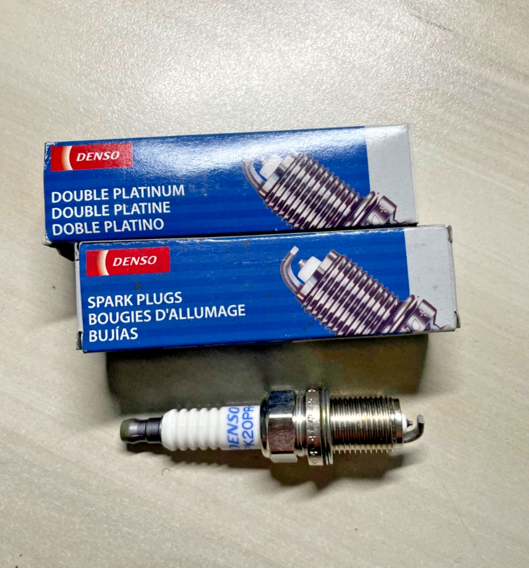 2 X DENSO DOUBLE PLATINUM POWER Performance Spark Plugs - PK20PR-L11# 2, 3142