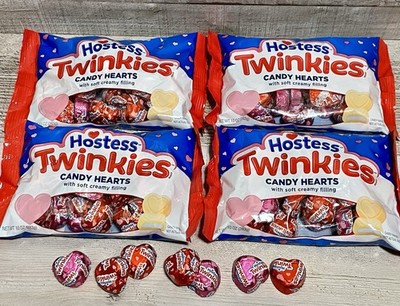 Hostess Twinkie s Candy Hearts Soft Creamy Filling 10oz Bag (4pk)