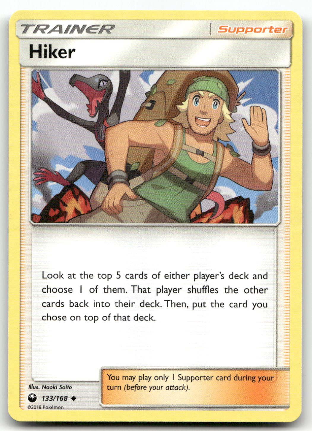 Hiker #133/168 (LP) SM - Celestial Storm CES Pokemon