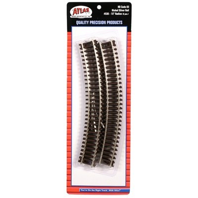 Atlas Model Railroad HO Code 83 15 Radius Curve 6 ATL530 HO Track